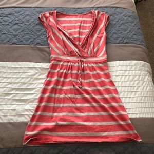 Old Navy Coral stripe Sun Dress